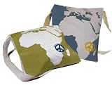 Africa Peace Please Messenger Bag (Blue-Gray)