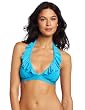 Kenneth Cole Reaction Womens Ruffle-Licious Banded Halter Top