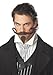 California Costumes Men's The Gambler Moustache & Chin Patch Costume Accessory