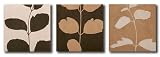 LC Design Company Set of 3 Leaf Design Wall Art