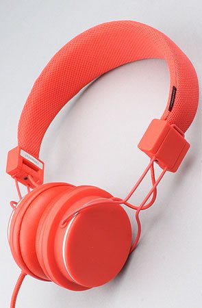 Urbanears The Plattan Headphones in Tomato,Headphones for Unisex, One Size,Tomato
