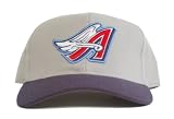 MLB Throwback Vintage Classic Anaheim Angels Hat - Grey / Blue