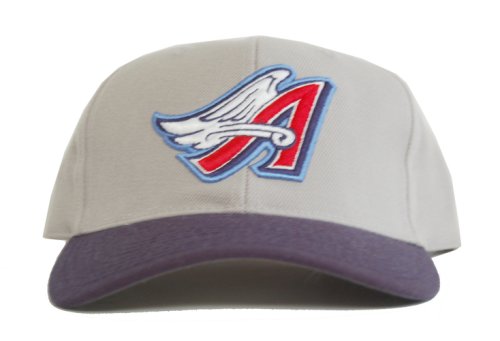 MLB Throwback Vintage Classic Anaheim Angels Hat - Grey / Blue