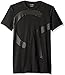 Calvin Klein Men's Mesh Ck Flocked Logo Crew Neck T-Shirt
