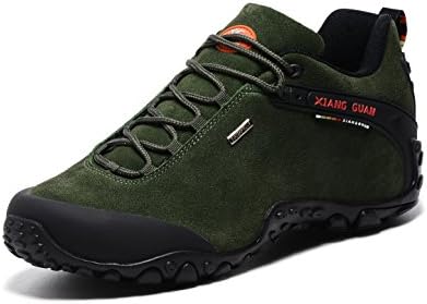 Breathable Mesh Walking Shoes Waterproof Trail Hiking Shoes (US12 = EUR45 = 290MM, Green)