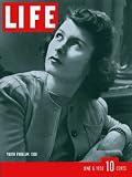 original LIFE MAGAZINE of June 6, 1938 with 1938 Betty Fulton of Baltimore on the cover. Youth and Sex: A college Survey.  Mrs. Roosevelt dances.