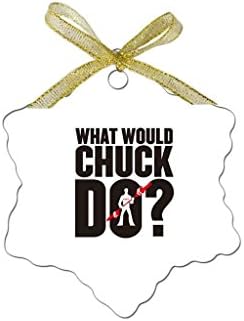 dead rising 2 what would chuck do DIY Custom Unique Snowflake Porcelain Ornament Crafts?Eignra Cama)