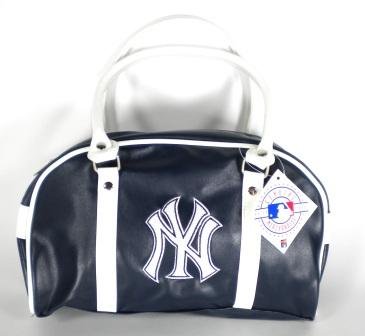 MLB New York Yankees Blue Purse Handbag Women Ladies Simil Leather Leatherette
