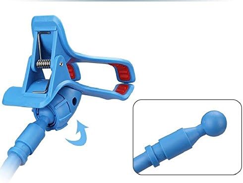 Virtuous Heart * 360 Degree Rotation Flexible Long Arms Mobile Phone Holder ，Universal Hands Free Mobile Phone Mount for Bed, Car, Desk, Chair Lazy Bracket Mobile Stand ， Support All Mobiles and Cameras， Applicable for Bedroom, Kitchen, Office, Bathroom ，Car, Chair Etc ,Gooseneck Clamp Holder Mobile Stand ,Cell Phone Holder (Plastic Base Blue)
