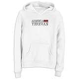 Sweatshirt Woman White Elegant Flag