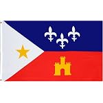 Acadiana (Cajun) National Country Flag - 3 foot by 5 foot Polyester (New)