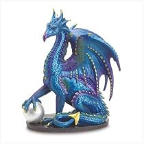 Large Sitting Dragon Holding Ball - Style 37867