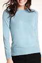 Cashmilon Crew Neck Plain Jumper [T38-1022-S]