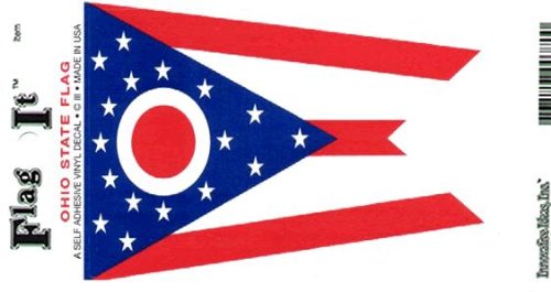 Ohio Heavy Duty Vinyl Bumper Sticker (3 x 5 Inches)