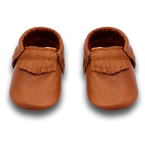 BirdRock Baby Moccasins - 100% Genuine Leather - Boys and Girls Shoes for Infants, Babies, and Toddlers