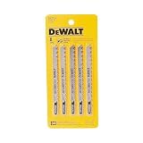 DeWalt DW3753H 4 6TPI Fast Clean Cut Wood HCS T-Shank Jig Saw Blade (10-Pk.)