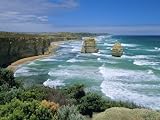 Sea Stacks at the Twelve Apostles on Rapidly Eroding Coastline, Victoria, Australia Photographic Poster Print by Robert Francis, 32x24