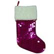 Sequined Stocking - Pink (20")