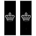 Crown Gem Crystal Studded Rhinestone Bling Car Truck SUV Seat Belt Shoulder Pads - Pair