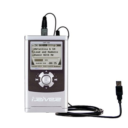 Classic Straight USB Cable for the iRiver H140 with Power Hot Sync and Charge capabilities - uses Gomadic TipExchange Technology