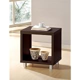 Contemporary Espresso Finish End / Side Table