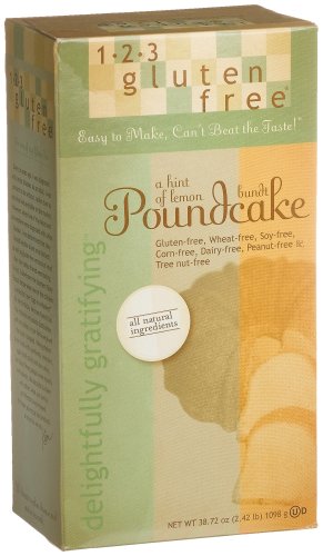 123 Gluten Free Delightfully Gratifying Bundt Poundcake Mix, 38.72-Ounce Boxes (Pack of 3)