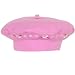 embroidered beret(pink ice 6-12mos)