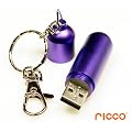 16GB Aluminum CAPSULE USB 2.0 Flash Pen Drive Memory Stick Water Weather Proof Anti-shock Body Ultra Light Choice of 4Gb 8GB 16Gb 32Gb Metallic Colours (16GB PURPLE)