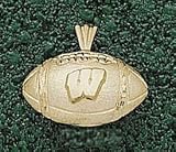Anderson Jewelry Wisconsin Badgers Football Gold Charm