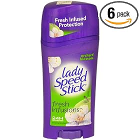 Lady Speed Stick, Fresh Infusions, Sparkling Lime Coconut, 2.3 Ounce (Case of 6)