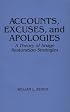 Accounts, Excuses, and Apologies: A Theory of Image Restoration Strategies (Suny Sieres in Speech Communication)