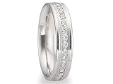 0.32 cts 4mm Comfort Fit Diamond Wedding Band - 14kt White or Yellow Gold