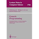 generic programming international seminar on generic programming dagstuhl castle germany april 27 may 1