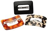 France Luxe Small Buckle Barrette - Classic