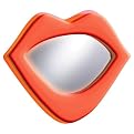 Neon Lips Wall Mirror - Red