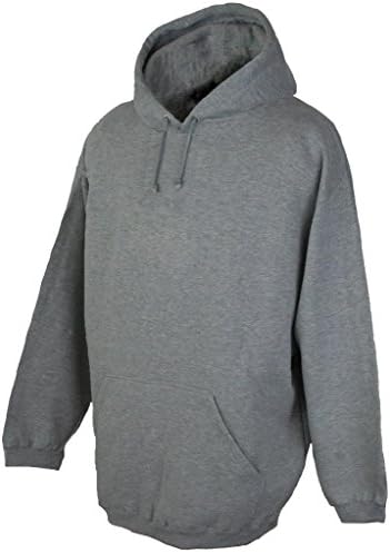 Pennant Tall Men's Premium Pullover Hoodie Sweatshirt 4XLT Gray