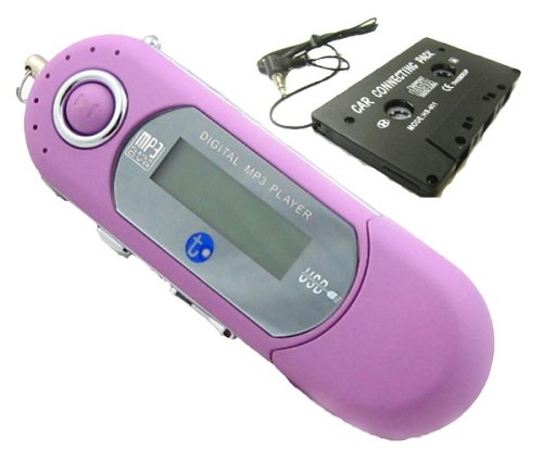 Childrens Toyshop  Electronics : 512MB T-Classic MP3 Player & In Car Cassette Adapter - Baby Pink