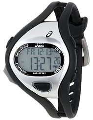 Asics Unisex CQAR0501 Entry Black Silver Digital Running Watch