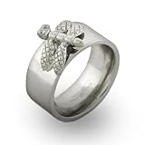 Stainless Steel Dragonfly Message Band - Clearance Final Sale