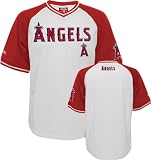 Los Angeles Angels of Anaheim Jersey: Stitches White V-Neck Jersey