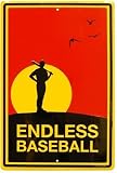 Chalk Talk Endless Baseball Room Sign