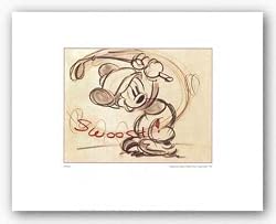 Canine Caddy, 1941 by Walt Disney 10"x13" Art Print Poster Disney