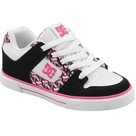 DC Youth Shoes Pure White Carbon Crazy Pink