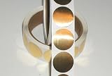 Metallic Bright Gold Foil Envelope Seals, 1 Dia. Roll of 100