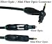 12ft Adjustable Fiber Optic Toslink to 3.5mm Mini-Optical Cable