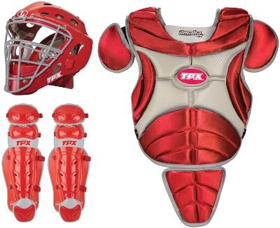 Louisville Omaha Youth Scarlet Catcher's Set - Equipment - Baseball - Catcher's Gear - Sets