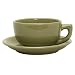 COLORcode Cappuccino Cup and Saucer Set Service for 2 - Wasabi