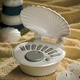 Breezee Soothing Shell Sound Machine - Pearl White + AC Adapter BZ7148