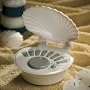 Breezee Soothing Shell Sound Machine - Pearl White + AC Adapter BZ7148