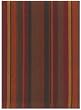 Durable Flat Weave 100% Cotton Colorful Orange and Brown Striped Dishtowel 18" X 28" Set / 6